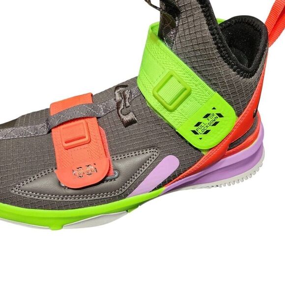 Nike LeBron Soldier 13 XIII Youth 7 Basketball Shoes Sneakers thunder gray - Picture 10 of 16